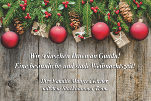 Eine besinnliche und stade Weihnachtszeit